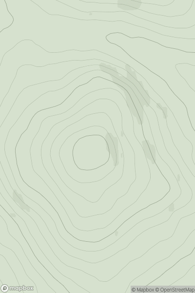 Thumbnail image for Cnoc an Daimh [Pitlochry to Braemar & Blairgowrie] showing contour plot for surrounding peak